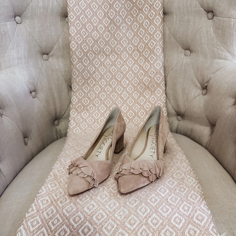 Sole Society Tan Flats Elegant Loafers - Picture 1 of 4